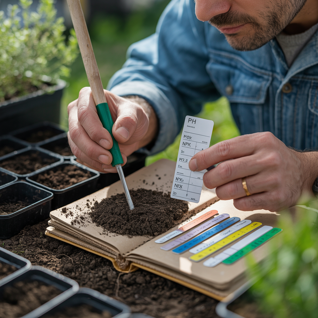 soil testing basics for the best soil for home gardening using pH and NPK kit
