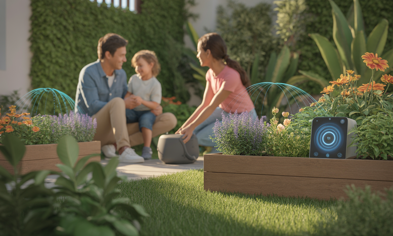 smart gardening with soil, light and pH sensors for healthy plants