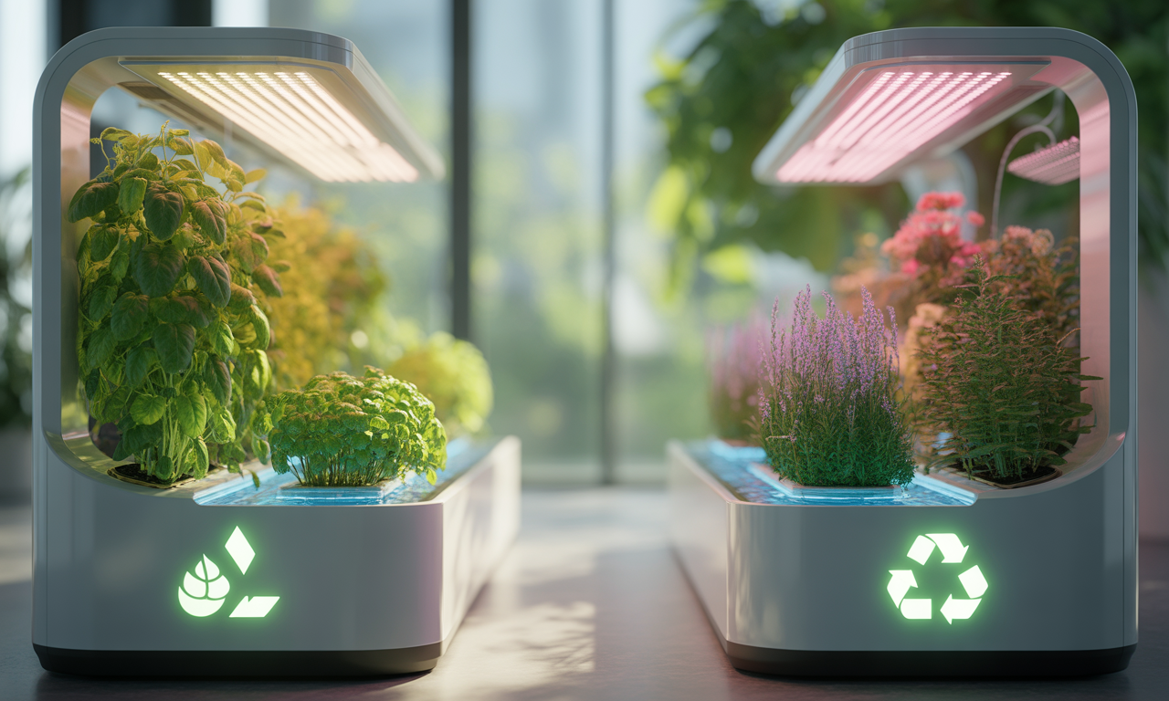 sustainable smart indoor gardens saving water and energy
