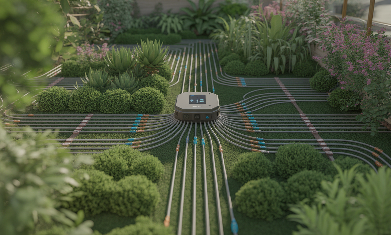 smart irrigation system setup garden zone planning