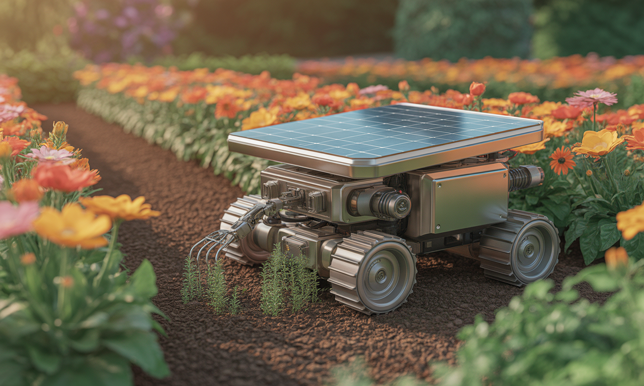eco-smart gardening device removing weeds
