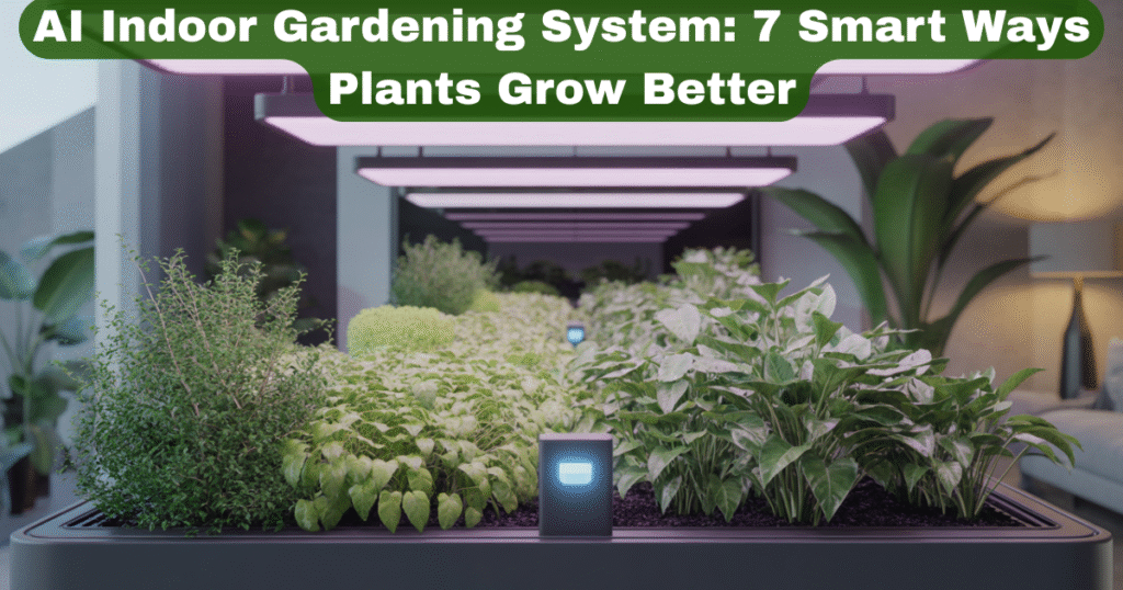 ai indoor gardening system automating plant growth indoors